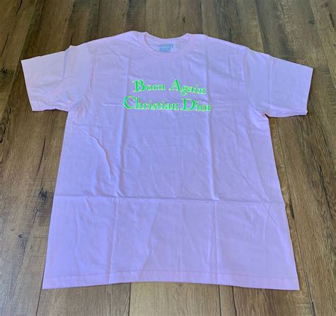 Market Pink Born Again Christian Dior Tee by  